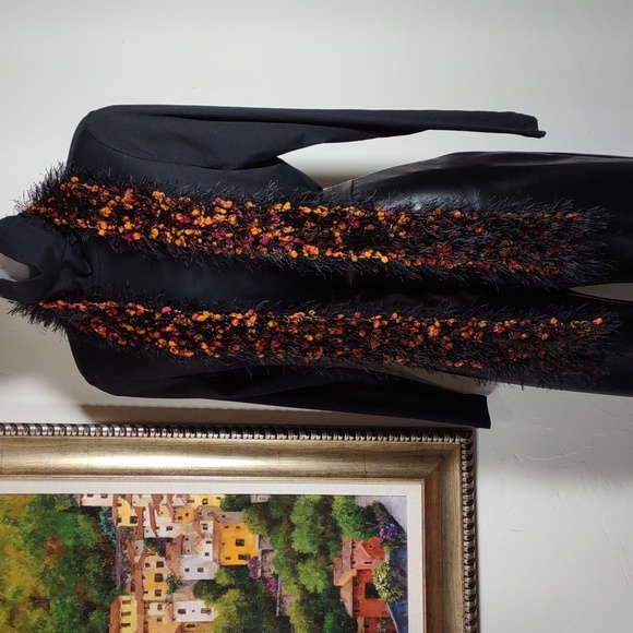 Artisan Crafted Hand Crochet Eyelash Fringe Scarf - Picture 2 of 3